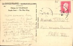 CPA Chateau de Valencay Facade Ouest