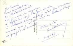 VINTAGE POSTCARD Sete Craix of Mont Saint Clearly and the City