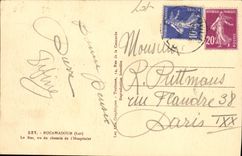 CPA Rocamadour Le Roc vu du Chemin de l Hospitalet