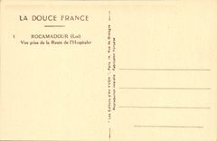 CPA Rocamadour Vue prise de la Route de l Hospitalet