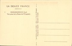 CPA Rocamadour Vue prise de la Route de l Hospitalet