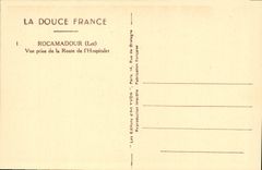 CPA Rocamadour Vue prise de la Route de l Hospitalet