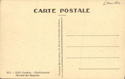 Establecimiento hidropatico de Dax de la POSTAL de la VENDIMIA de Baignots