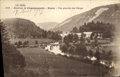 VINTAGE POSTCARD the Jura Surroundings of Champagnole Syam View of the Forging mills