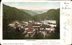 VINTAGE POSTCARD Gruss aus St Blasien