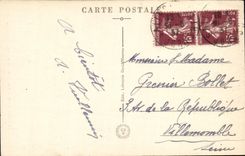 VINTAGE POSTCARD Saline les Bains Sources of Lizon Cascades of Verneau