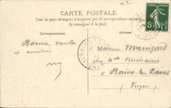 VINTAGE POSTCARD Saline les Bains Panoramic View