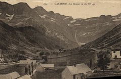 CPA Gavarnie Le Cirque Vu du Village
