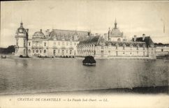 CPA Chateau de Chantilly La Facade Sud Ouest