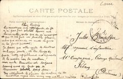 CPA Saint Chamond Statue Carnot carte toilee
