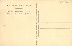 VINTAGE POSTCARD the Chair God L Abbey Court of the Cloister