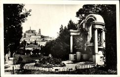 VINTAGE POSTCARD Puy In Velay the Public garden