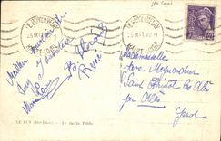 VINTAGE POSTCARD Puy In Velay the Public garden