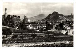 VINTAGE POSTCARD Puy In Velay View four rocks