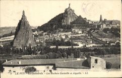 VINTAGE POSTCARD Puy the Cathedral the Rocks Crow and Switches