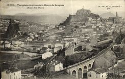 VINTAGE POSTCARD Puy View Taken of the Road of Saugues
