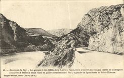 VINTAGE POSTCARD Envrions of Puy the throats and the processions of the Loire has Peyredeyre