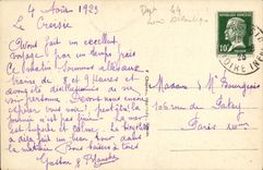 POSTAL de la VENDIMIA en el borde de L pantanos del agua salada del oceano