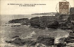 CPA Pornic Rochers de la Cote de Gourmalon et la Pointe Sainte Marle