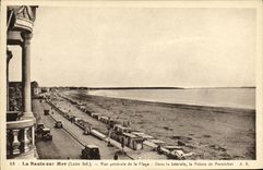 VINTAGE POSTCARD La Baule on Sea View of the Beach In the distance the point of Pornichet
