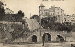 VINTAGE POSTCARD Nantes L Staircase Sainte Anne
