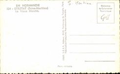 MODERN CARD Etretat the Old Automobile market