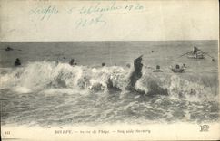 Cig de Dieppe de la POSTAL de la VENDIMIA de la playa