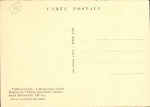 VINTAGE POSTCARD Valley of Cete Marclhac Abbey church and Ruins of L abbey church