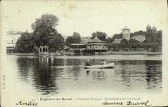 VINTAGE POSTCARD Enghien les Bains Klosque Chinese Hydropathic establishment