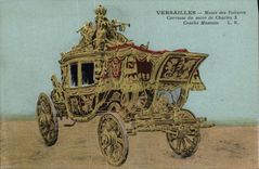 CPA Versailles Musee des Voitures Carrosse du Sacre de Charles X