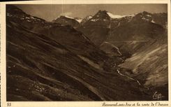VINTAGE POSTCARD Bonneval on Arc and the road of L Iseran