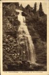 VINTAGE POSTCARD Vacheresse Cascades of Curved Fire