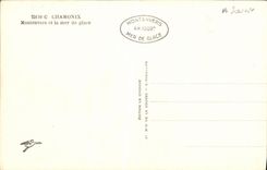 VINTAGE POSTCARD Chamonix Montenvers and Sea of Ice