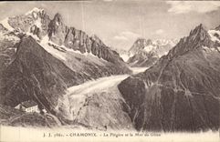 CPA Chamonix La Flegere et la Mer de Glace