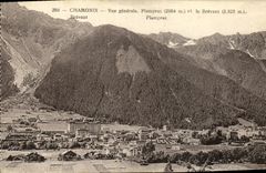 VINTAGE POSTCARD Chamonix View Plampraz and Brevent