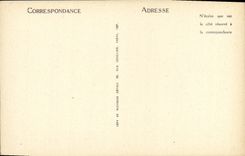 VINTAGE POSTCARD Paris Clignancourt Public garden