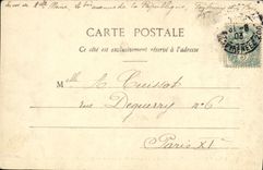 VINTAGE POSTCARD Paris Monument D Eugene Delacroix Garden of Luxembourg