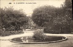 St Quentin de la POSTAL de la VENDIMIA el jardin público