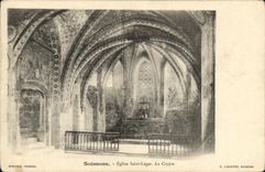 CPA Soissons Eglise Saint Leger La Crypte