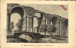 CPA Eure et Loire Aqueduc de Maintenon Publicite Maggi