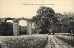 CPA Maintenon Un Coin du Parc et l Acqueduc