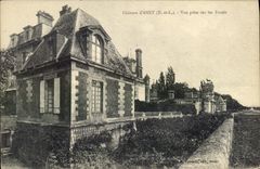 CPA Chateau d Anet Vue prise sur les fosses