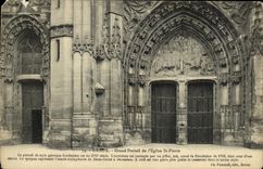 Puerta grande de Dreux de la POSTAL de la VENDIMIA de L St Pedro de la iglesia