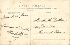 Entierro de Dreux La Chapelle St  Louis de la POSTAL de la VENDIMIA de la familia D Orleans