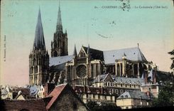 CPA Chartres La Cathedrale Cote Est