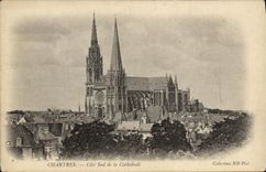 CPA Chartres Cote Sud de la Cathedrale
