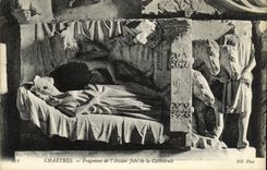 CPA Chartres Fragment de L Ancien Jube de la Cathedrale