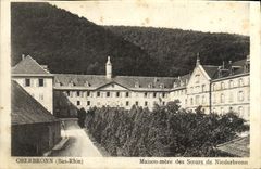 VINTAGE POSTCARD Oberbronn Head office of the Sisters of Niederbronn