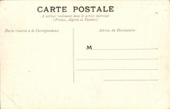 VINTAGE POSTCARD Valley and Village of Gedre Route of Luz have Gavarnie