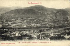 VINTAGE POSTCARD Valley D Aure Guchen View